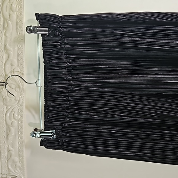 Black 2 Piece Poly-Blend Pantsuit Sz M - Picture 3 of 6